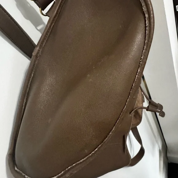 Coach Brown Leather Rucksack Backpack style 9943 - Picture 4 of 5